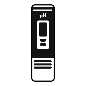 Computer ph meter icon simple vector. Soil measure Stock Illustration