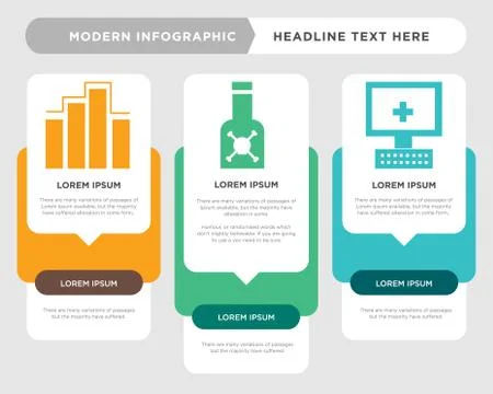 Computer, pills, diagnostics infographic イラスト素材
