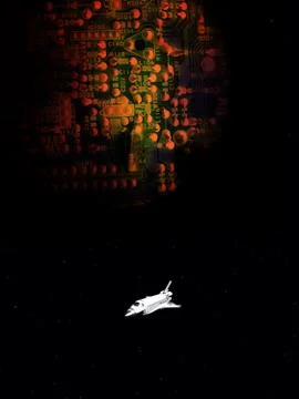 Computer Planet Illustrazione stock