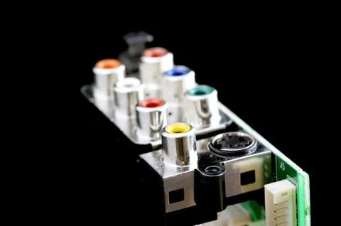 Computer plate close up Stock Photos