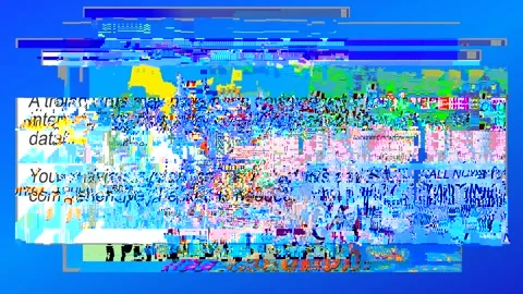 Computer Pop Up Glitch Virus Stock Footage 312410355