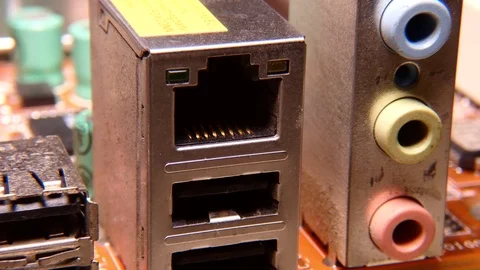 Computer ports Stock-Footage 116757848