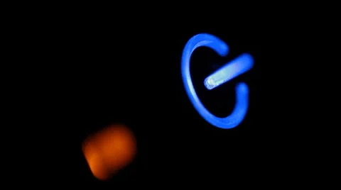 Computer power button and flashing hard disk indicator zooming Stock Footage 905105