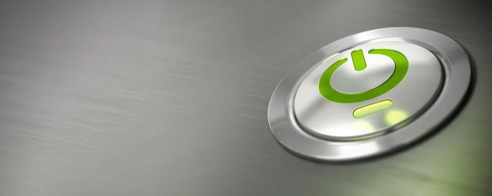 Computer power button 스톡 일러스트