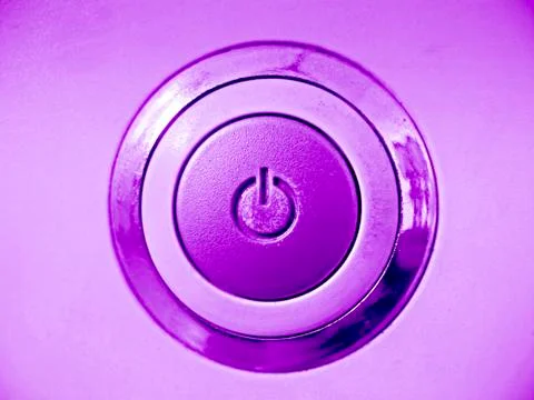 Computer power button Stock Photos