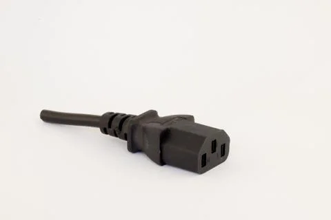 Computer Power cable Stock Photos