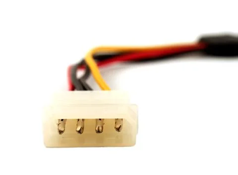 Computer power cables Stock Photos