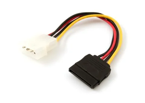 Computer power cables Stock Photos