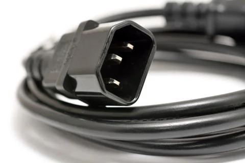 Computer power cord Stockfoto's