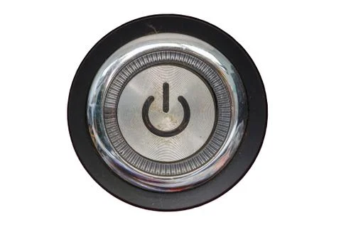 Computer power icon on white Stock Photos