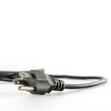 Computer power plug cable Foto stock