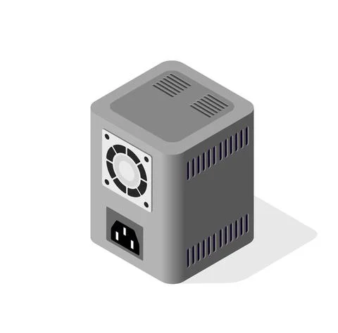 Computer power server 스톡 일러스트