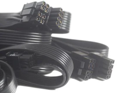 Computer Power Supply Cable Stock Photos