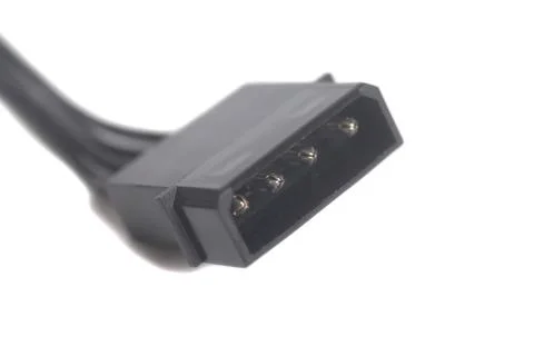 Computer Power Supply Cable 스톡 사진