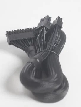 Computer Power Supply Cable Stock Photos