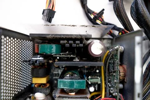 Computer power supply people with multiple electrical power outputs - Photos