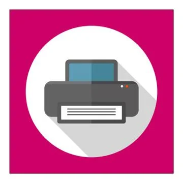 Computer printer Stock Illustration