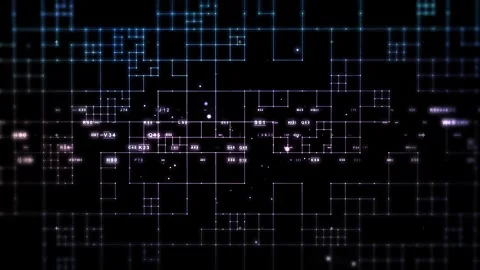 Computer Processing Circuit Electronical Data Connection Stock Footage 285380949