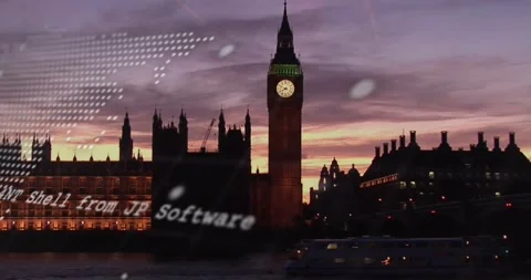 Computer processing data and creating a digital concept Stock Footage 326627437