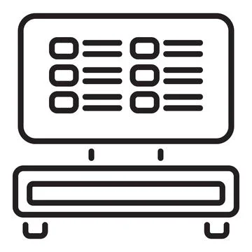 Computer processing data showing analytics and statistics 스톡 일러스트