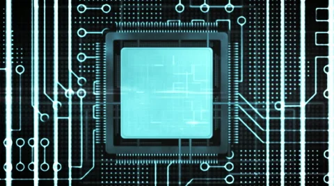 Computer processing graphics loop Stock Footage 52138302