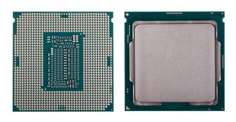 Computer processor 9th generation Modern computer x86 processor 9th genera... 스톡 사진