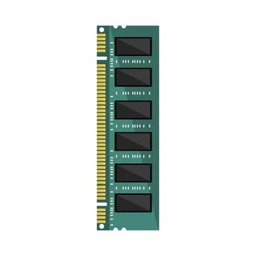 Computer processor chip Illustrazione stock