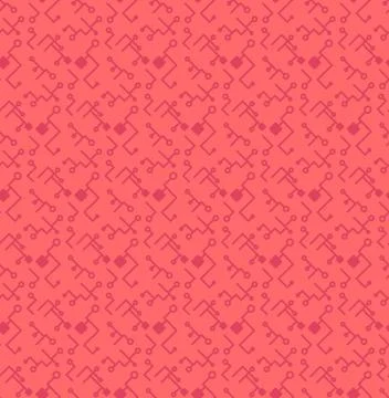 Computer Processor Chip Seamless Pattern 스톡 일러스트