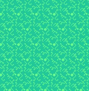 Computer Processor Chip Seamless Pattern Stock Illustration