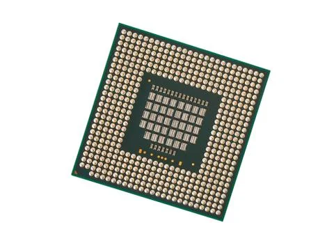 Computer Processor Closeup Foto stock