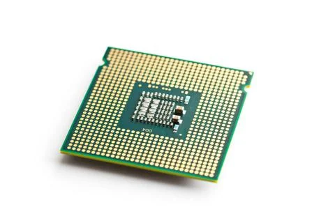 Computer processor computer processor on white background Copyright: xZoon... Foto stock