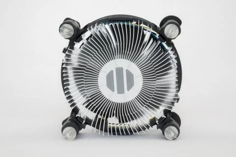 Computer processor cooling fan heatsink 스톡 사진