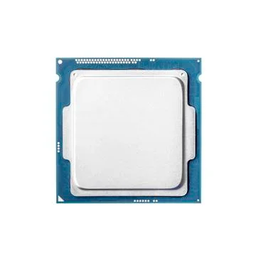 Computer processor (CPU) isolated. 库存照片