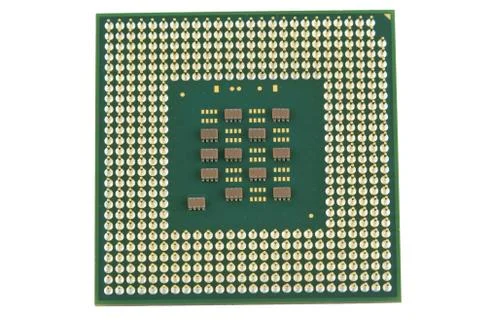 Computer processor cpu on white 写真素材