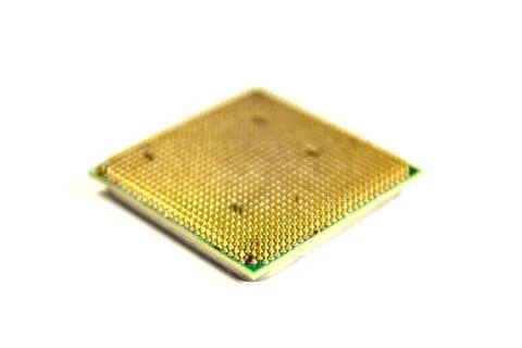 Computer processor isolated on white 写真素材