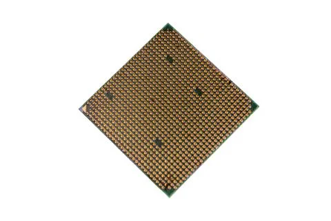 Computer processor isolated on white 写真素材