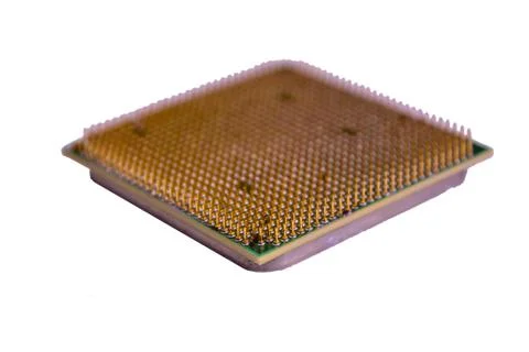 Computer processor isolated on white 스톡 사진