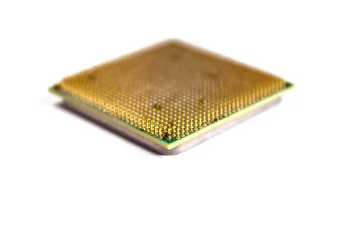 Computer processor isolated on white 写真素材