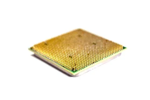 Computer processor isolated on white Foto stock