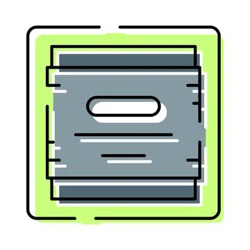 Computer processor microchip hardware engineering technology concept Stock Illustration