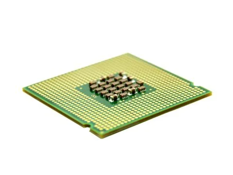 The computer  processor 库存照片