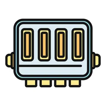 Computer processor socket connecting to motherboard Stockillustratie