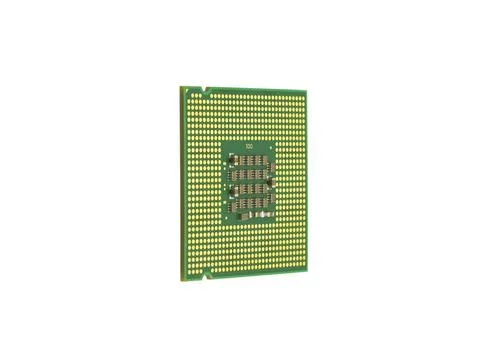 The computer the processor on a white background The computer the processo... Stock Photos