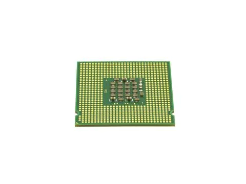 The computer the processor on a white background The computer the processo... Stock Photos