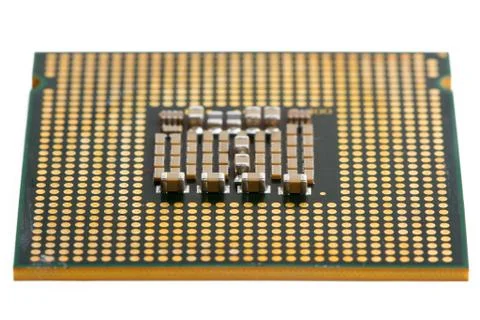 Computer  processor on a white background 写真素材