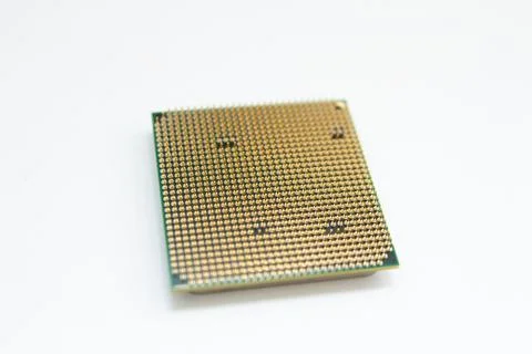 Computer processor on a white background Stock Photos