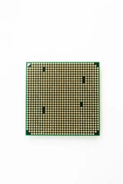 Computer processor on a white background 写真素材