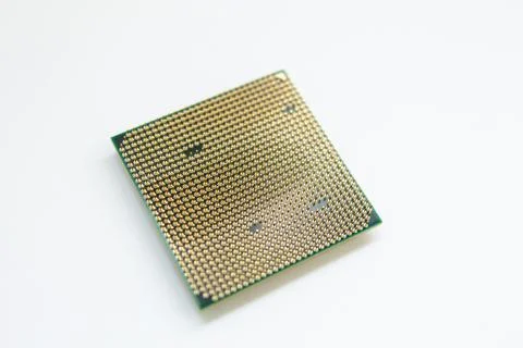 Computer processor on a white background Stock Photos
