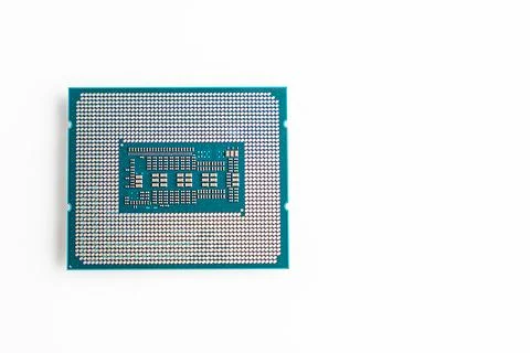 Computer processor on a white background Stock-Fotos