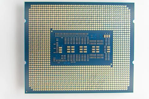 Computer processor on a white background 写真素材
